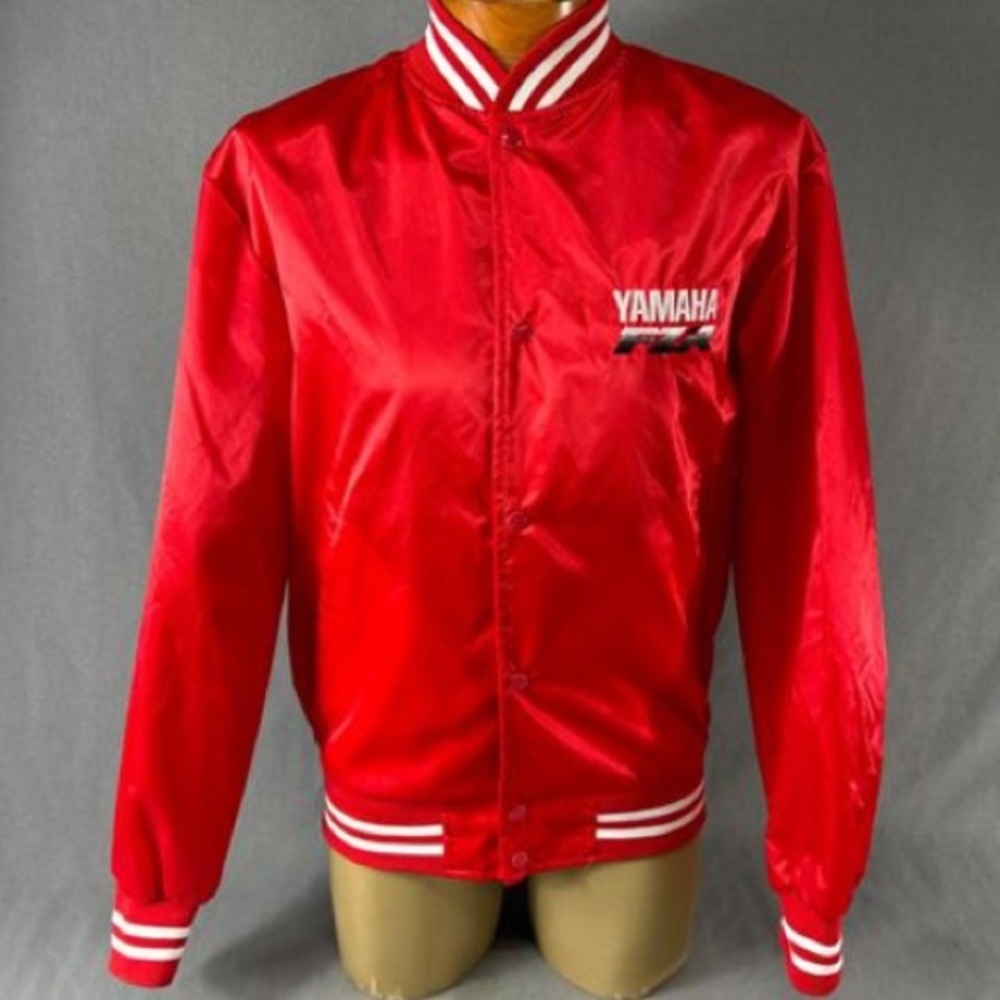 1989 Yamaha FZR Motorcycle Mens Satin Jacket. Size L